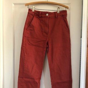 Everlane Straight Leg Crop in Rust